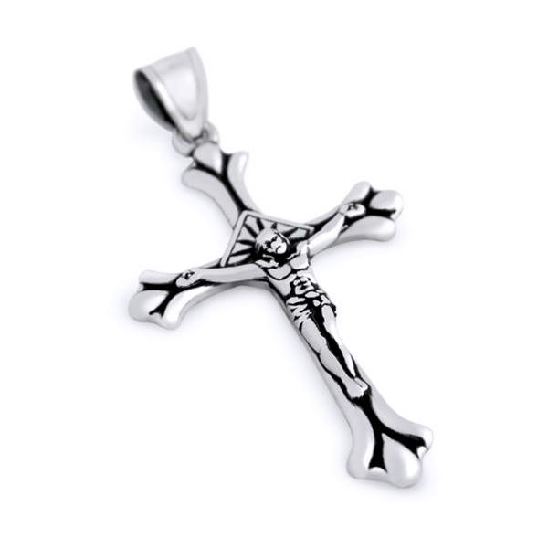 Pandantiv argint 925 crucifix cu Isus Hristos [1]